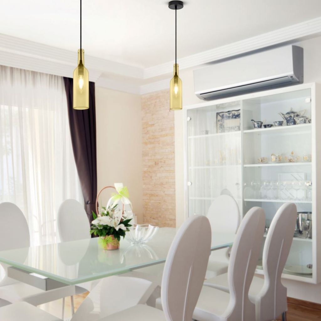 V-TAC Lampadario LED a Bottiglia in Vetro con Portalampada E14 V-TAC Lampadario LED a Bottiglia in Vetro con Portalampada E14